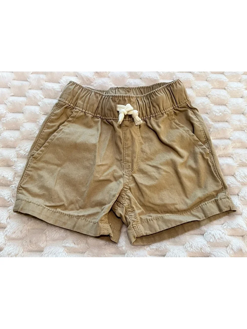 TCP Baby Boy Chino Style Pull-on Shorts; 2-pk (Khaki & Navy; Size 6-9m)